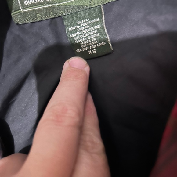 Eddie Bauer Women’s Premium Goose Down Insulated Vest Red Black Plaid XS - Picture 3 of 5